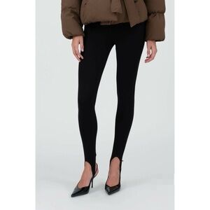 Stirrup Pants Effortless Black 80's Vintage Book-Nook Messy Hair Don't Care Look